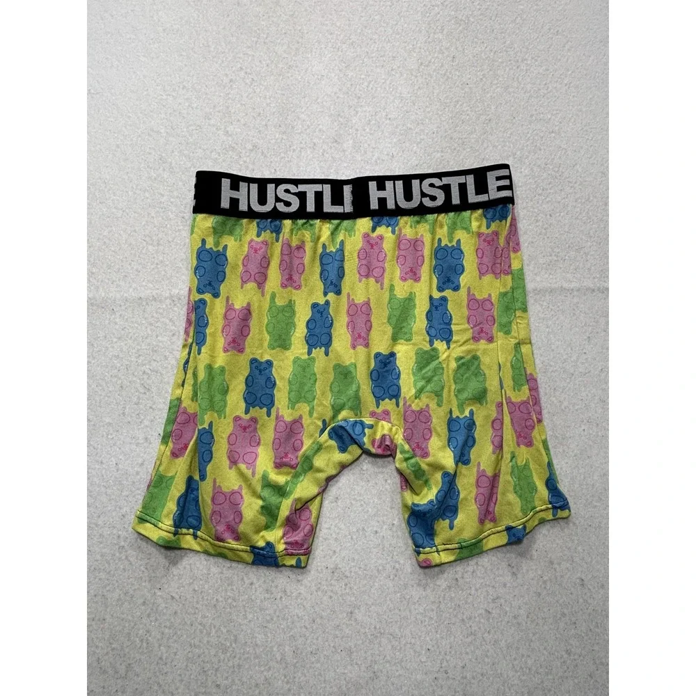Rue21 Boxer Brief Underwear Mens Medium Multicolor Gummy Bear Print Hustle Band